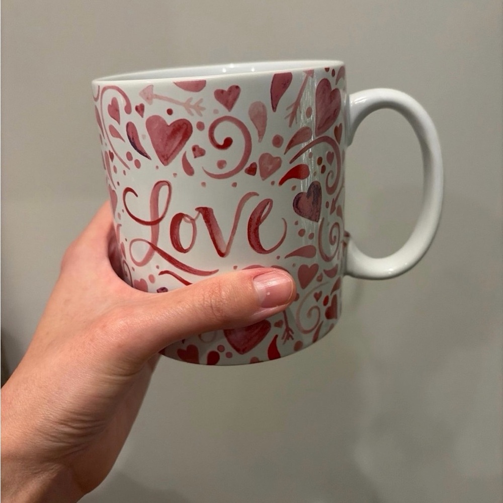 Heart Patterned Love Mug